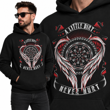 BLUZA Z KAPTUREM M8 A LITTLE DIRT NEVER